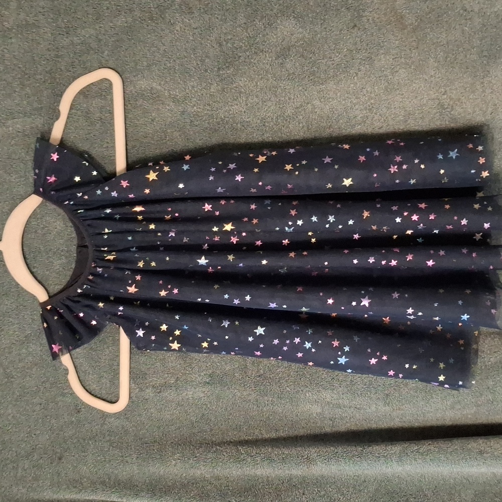 Navy Starry Sleeveless Dress